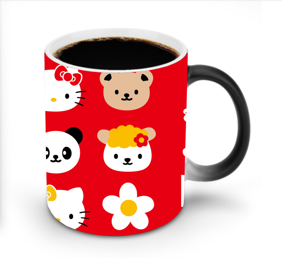 （画像用） Hello Kitty ハローキティ 温度変色マグカップ