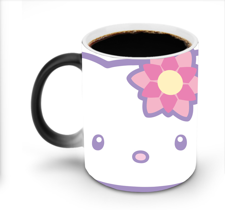 （画像用） Hello Kitty ハローキティ 温度変色マグカップ