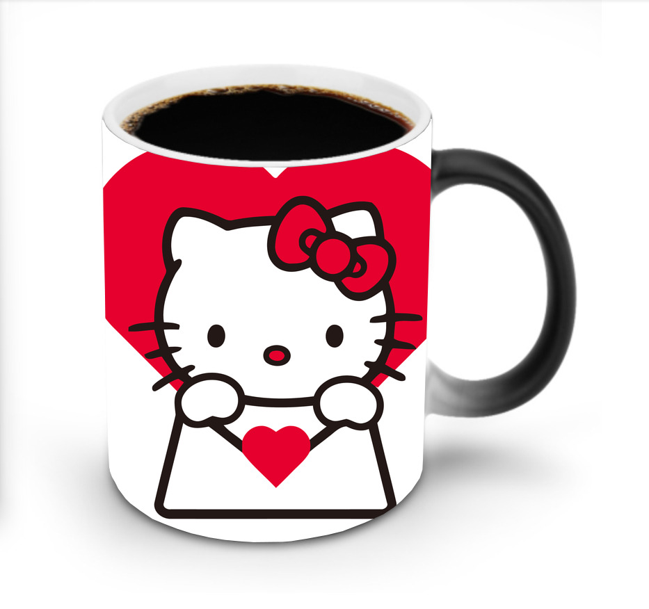 （画像用） Hello Kitty ハローキティ 温度変色マグカップ