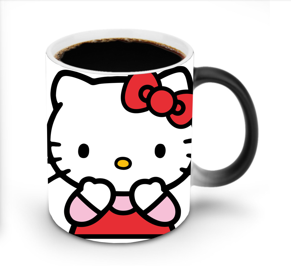 （画像用） Hello Kitty ハローキティ 温度変色マグカップ