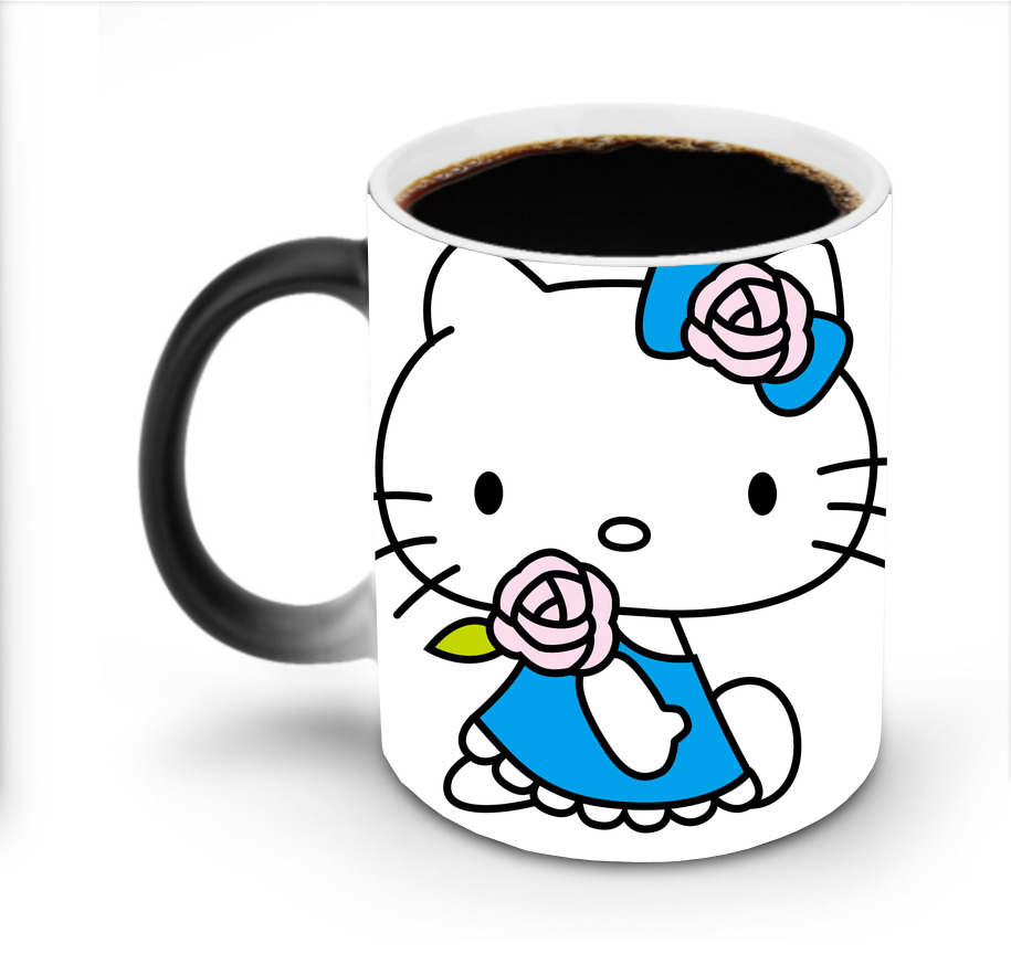 （画像用） Hello Kitty ハローキティ 温度変色マグカップ