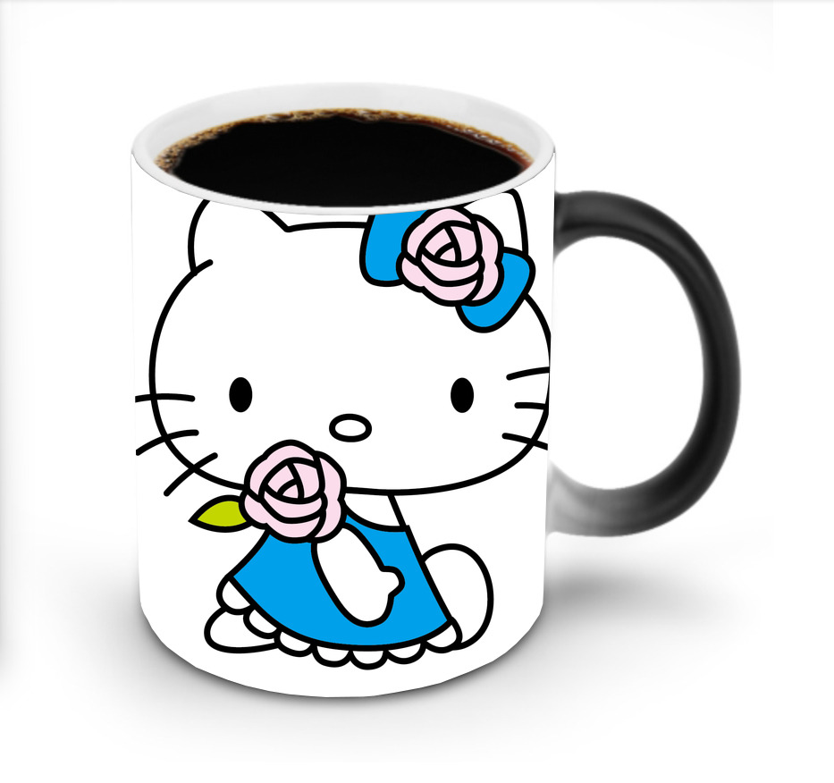 （画像用） Hello Kitty ハローキティ 温度変色マグカップ