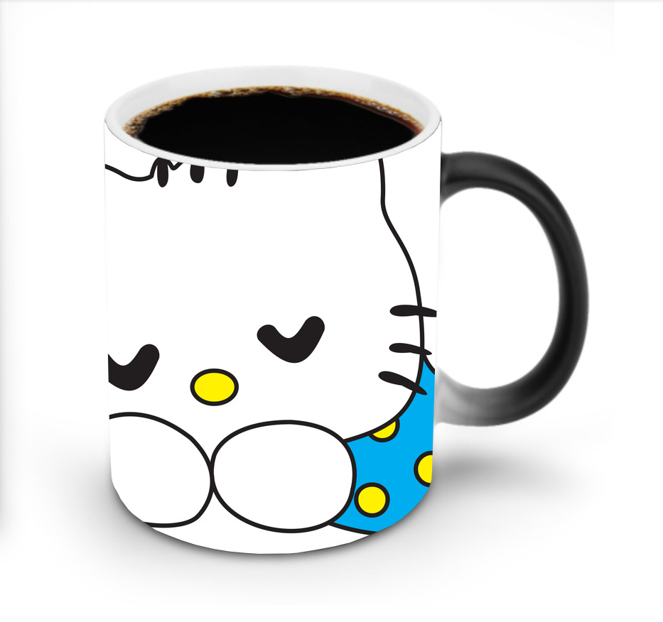 （画像用） Hello Kitty ハローキティ 温度変色マグカップ
