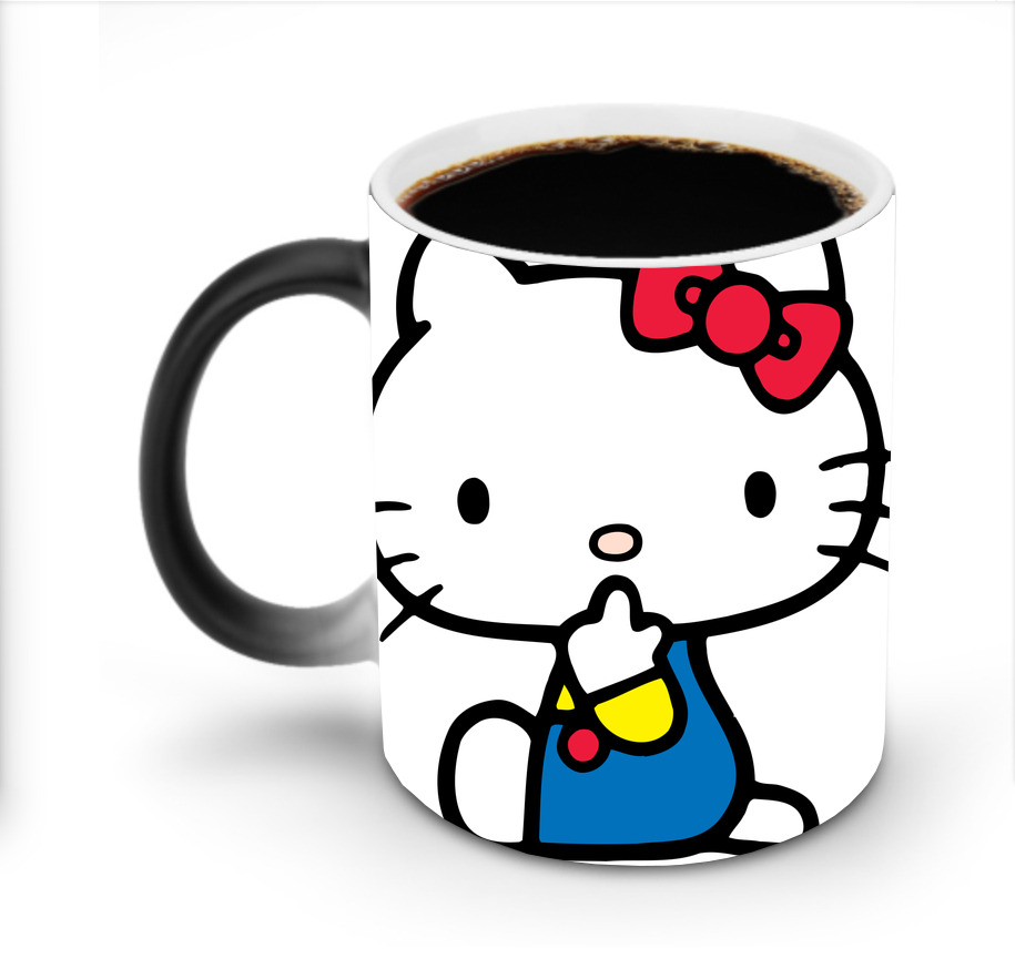 （画像用） Hello Kitty ハローキティ 温度変色マグカップ