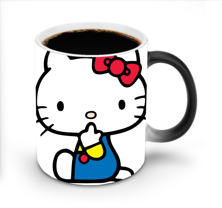 （画像用） Hello Kitty ハローキティ 温度変色マグカップ