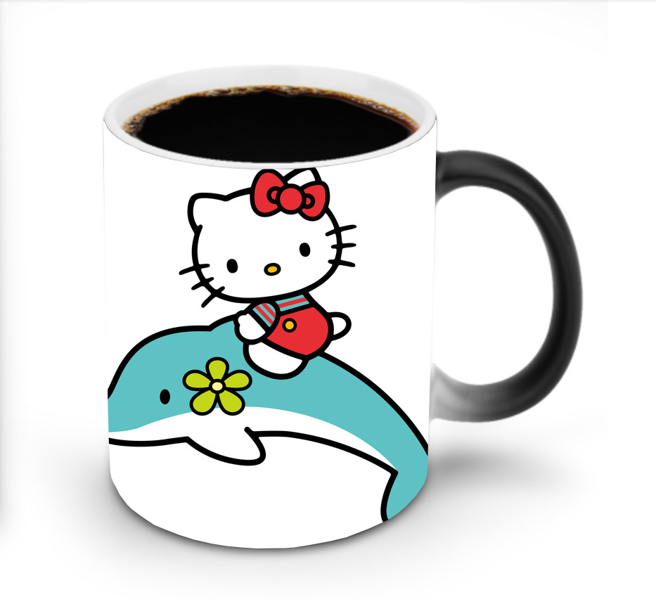 （画像用） Hello Kitty ハローキティ 温度変色マグカップ