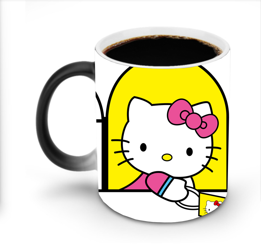（画像用） Hello Kitty ハローキティ 温度変色マグカップ