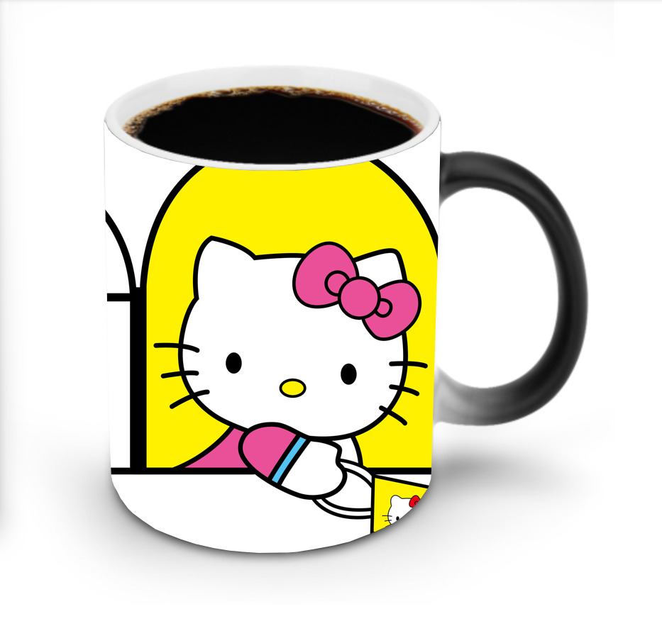 （画像用） Hello Kitty ハローキティ 温度変色マグカップ