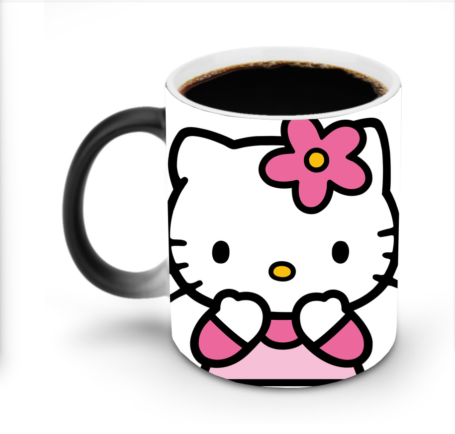 （画像用） Hello Kitty ハローキティ 温度変色マグカップ
