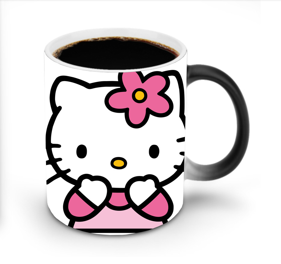 （画像用） Hello Kitty ハローキティ 温度変色マグカップ