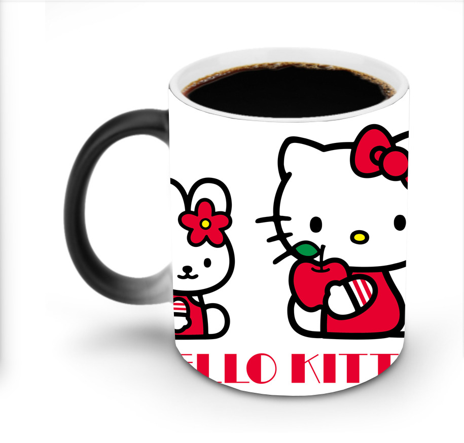 （画像用） Hello Kitty ハローキティ 温度変色マグカップ