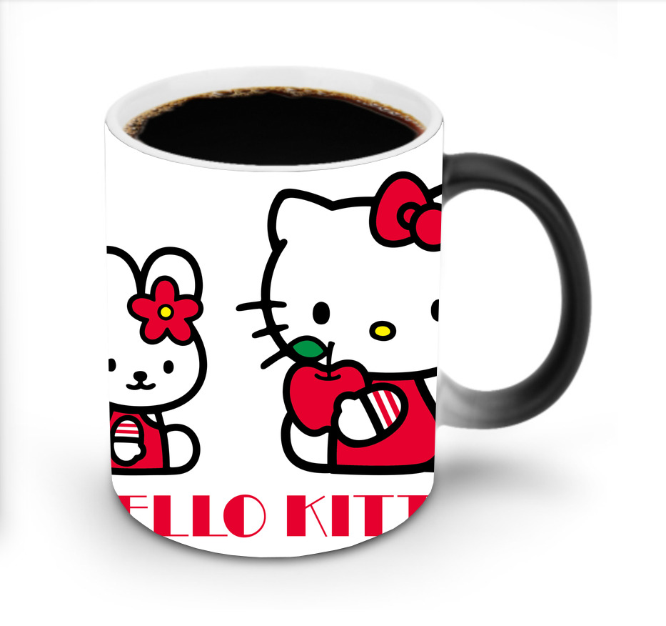 （画像用） Hello Kitty ハローキティ 温度変色マグカップ