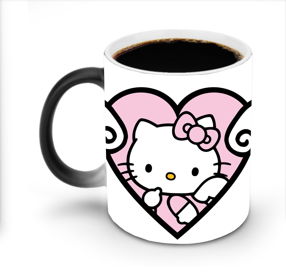 （画像用） Hello Kitty ハローキティ 温度変色マグカップ