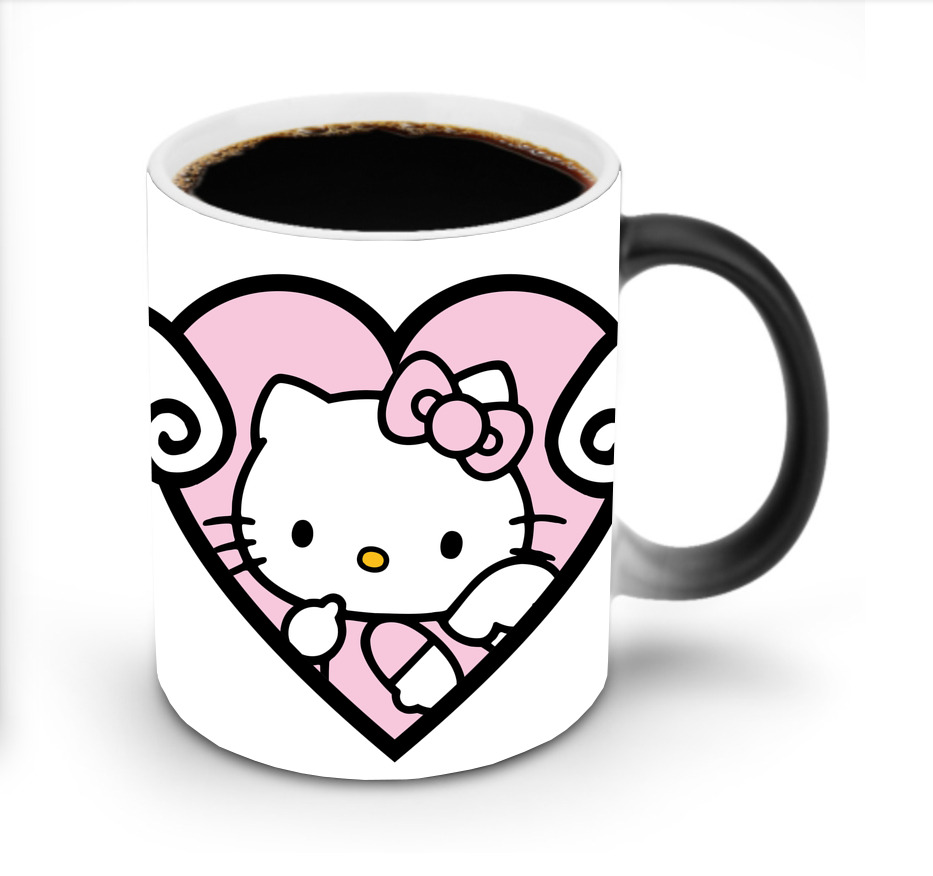 （画像用） Hello Kitty ハローキティ 温度変色マグカップ