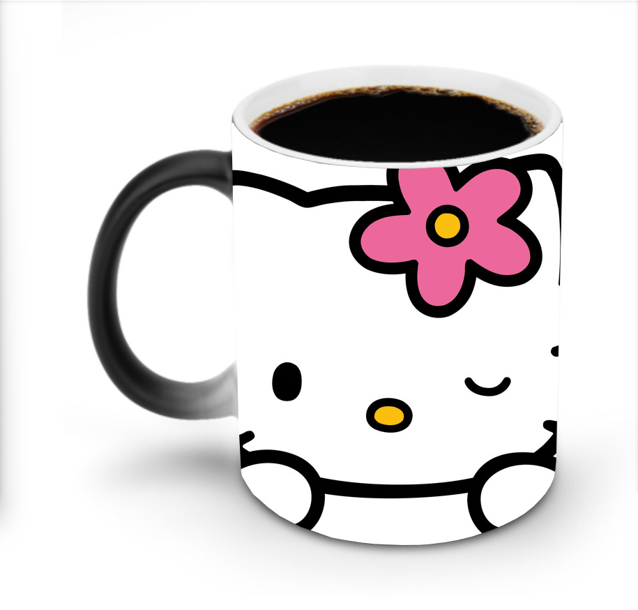 （画像用） Hello Kitty ハローキティ 温度変色マグカップ