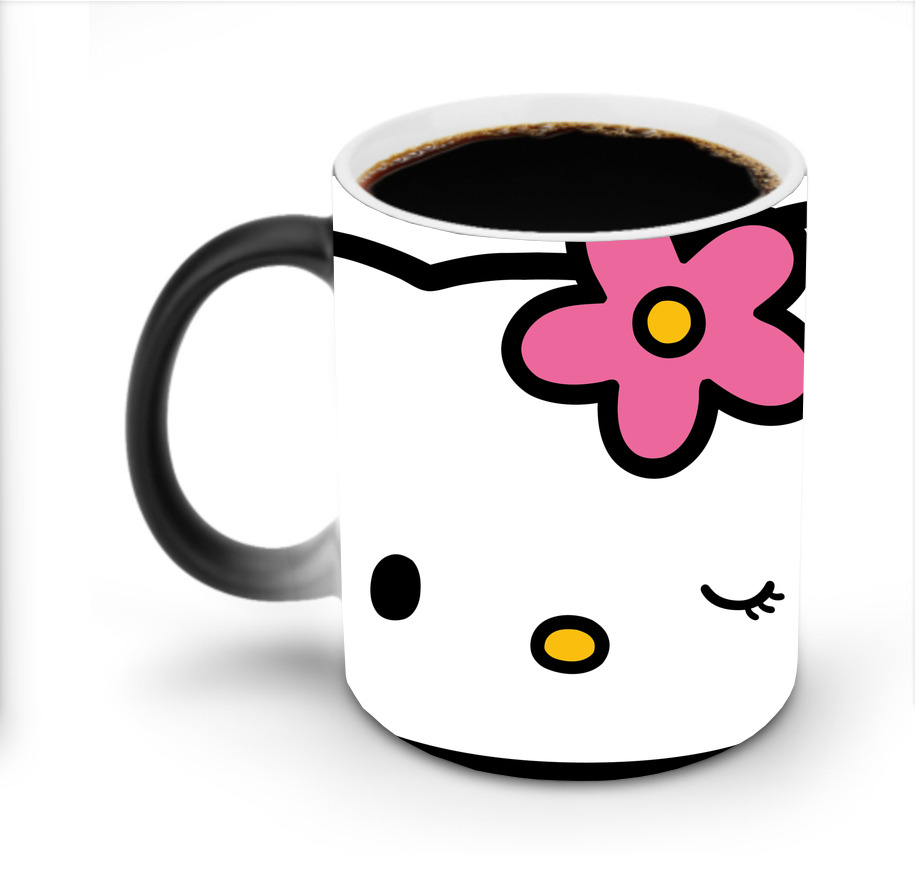 （画像用） Hello Kitty ハローキティ 温度変色マグカップ