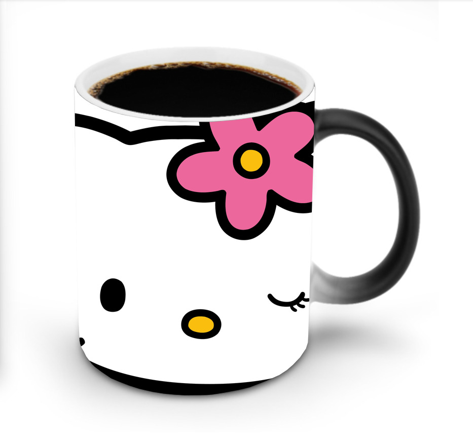 （画像用） Hello Kitty ハローキティ 温度変色マグカップ