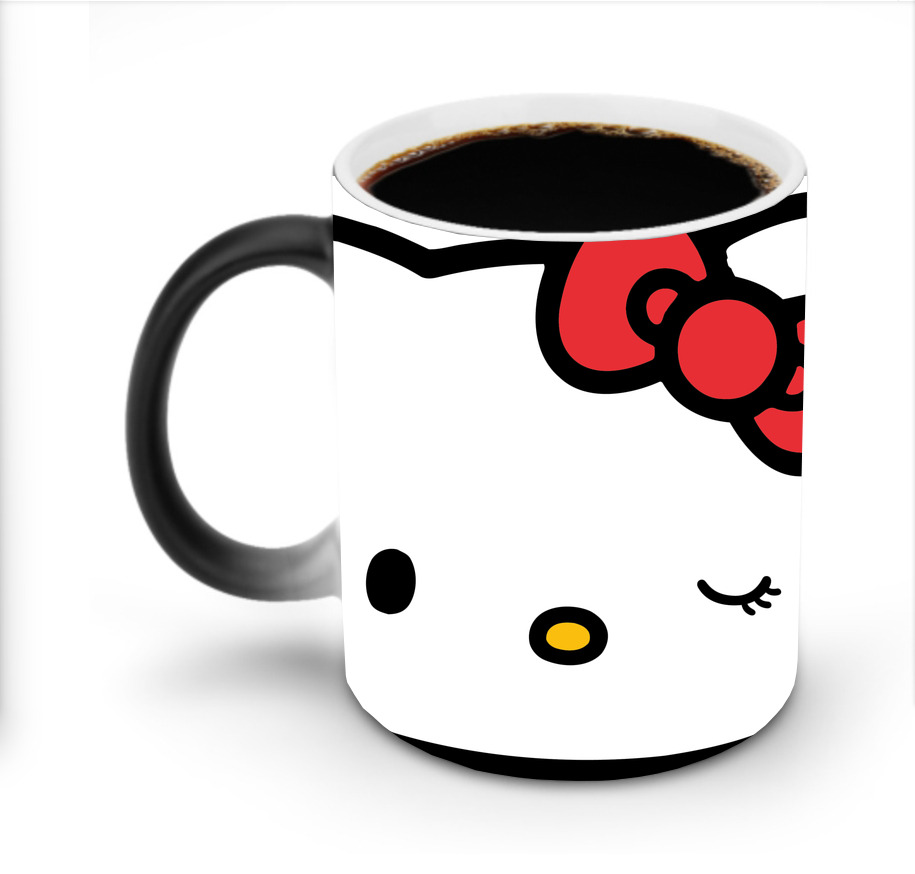 （画像用） Hello Kitty ハローキティ 温度変色マグカップ