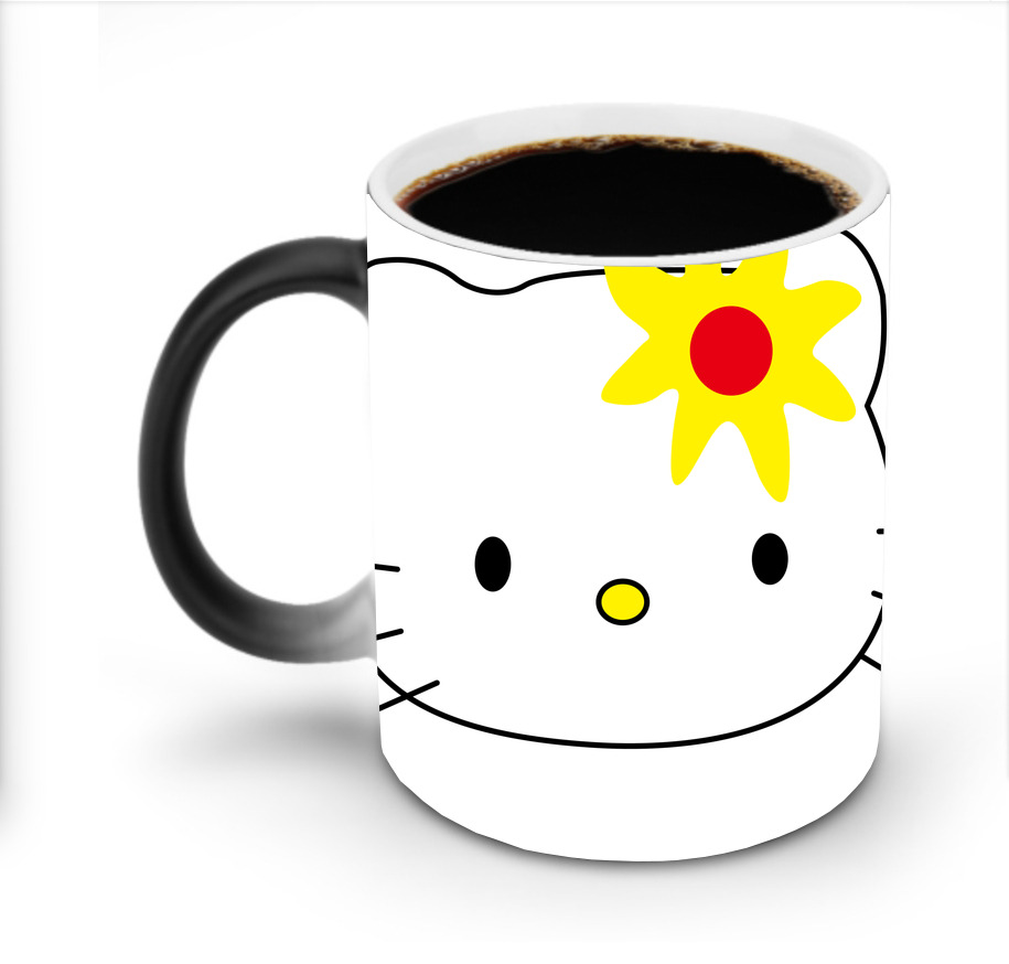 （画像用） Hello Kitty ハローキティ 温度変色マグカップ