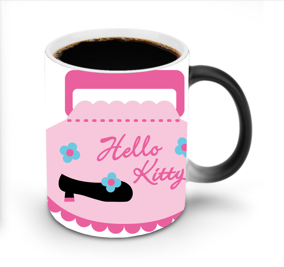 （画像用） Hello Kitty ハローキティ 温度変色マグカップ