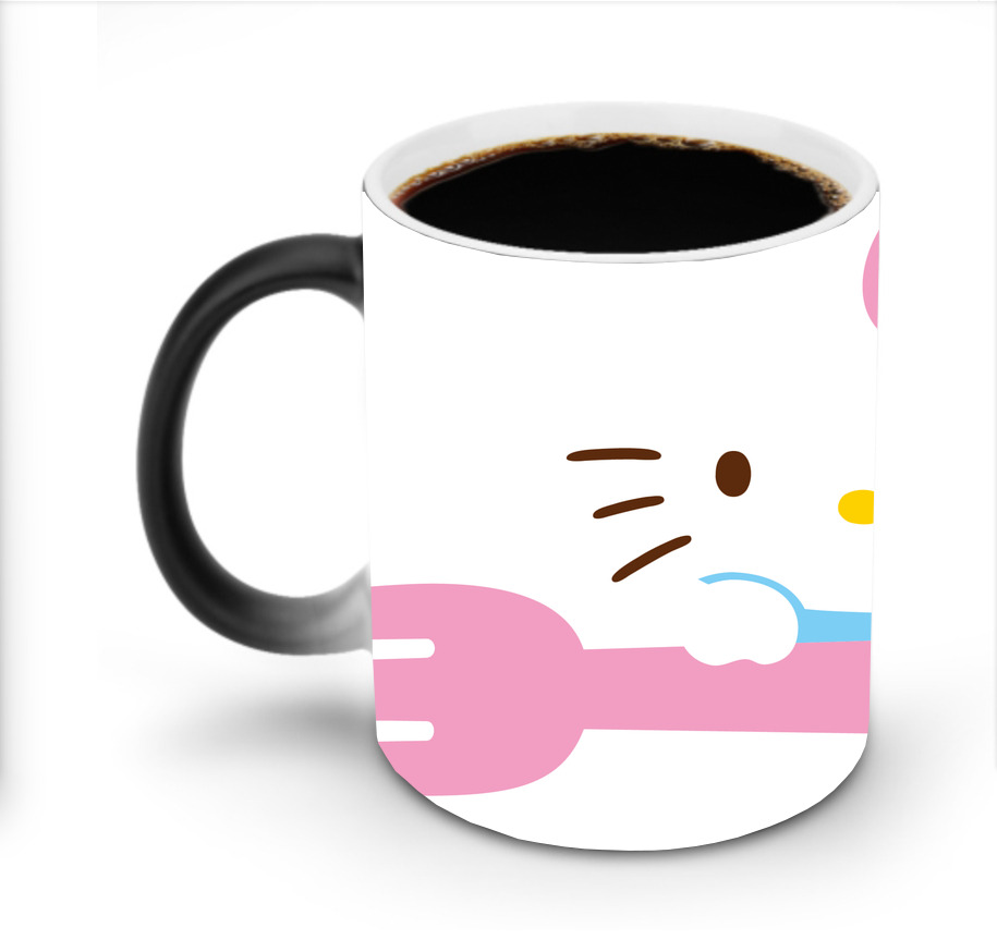 （画像用） Hello Kitty ハローキティ 温度変色マグカップ