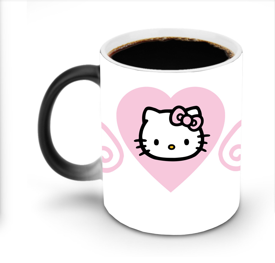 （画像用） Hello Kitty ハローキティ 温度変色マグカップ