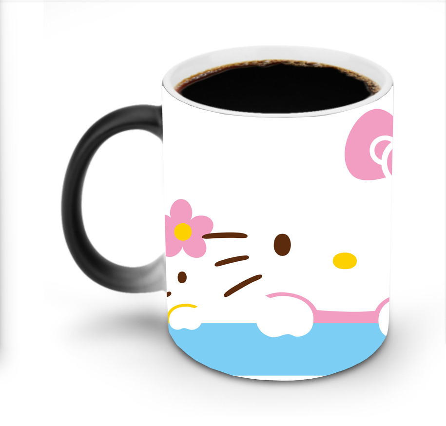 （画像用） Hello Kitty ハローキティ 温度変色マグカップ