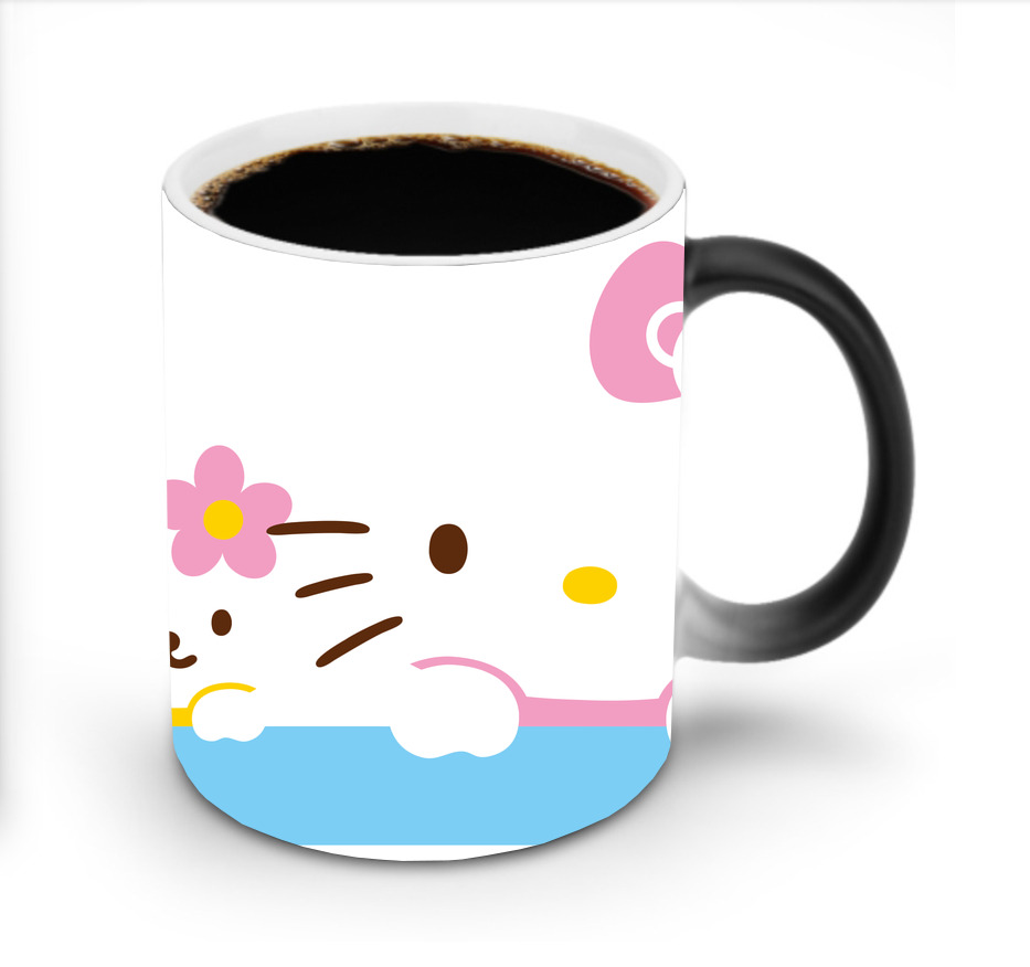 （画像用） Hello Kitty ハローキティ 温度変色マグカップ