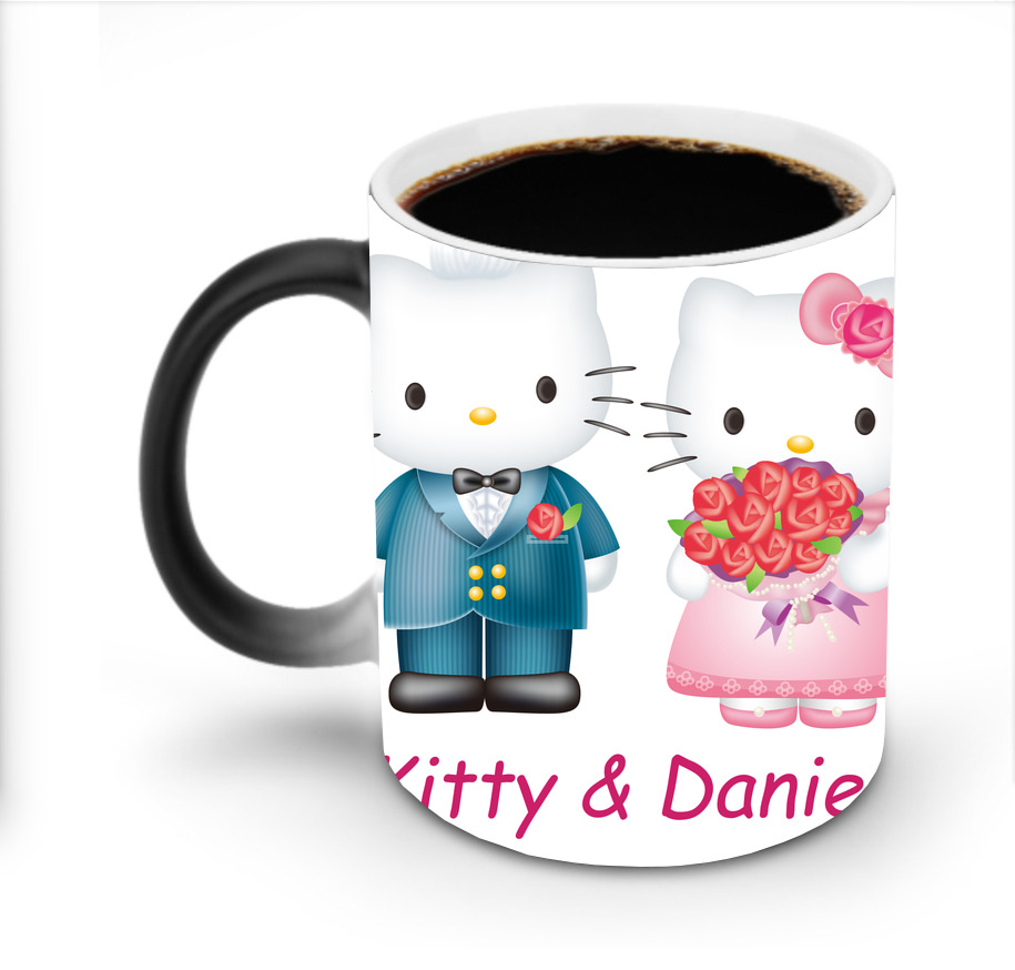（画像用） Hello Kitty ハローキティ 温度変色マグカップ