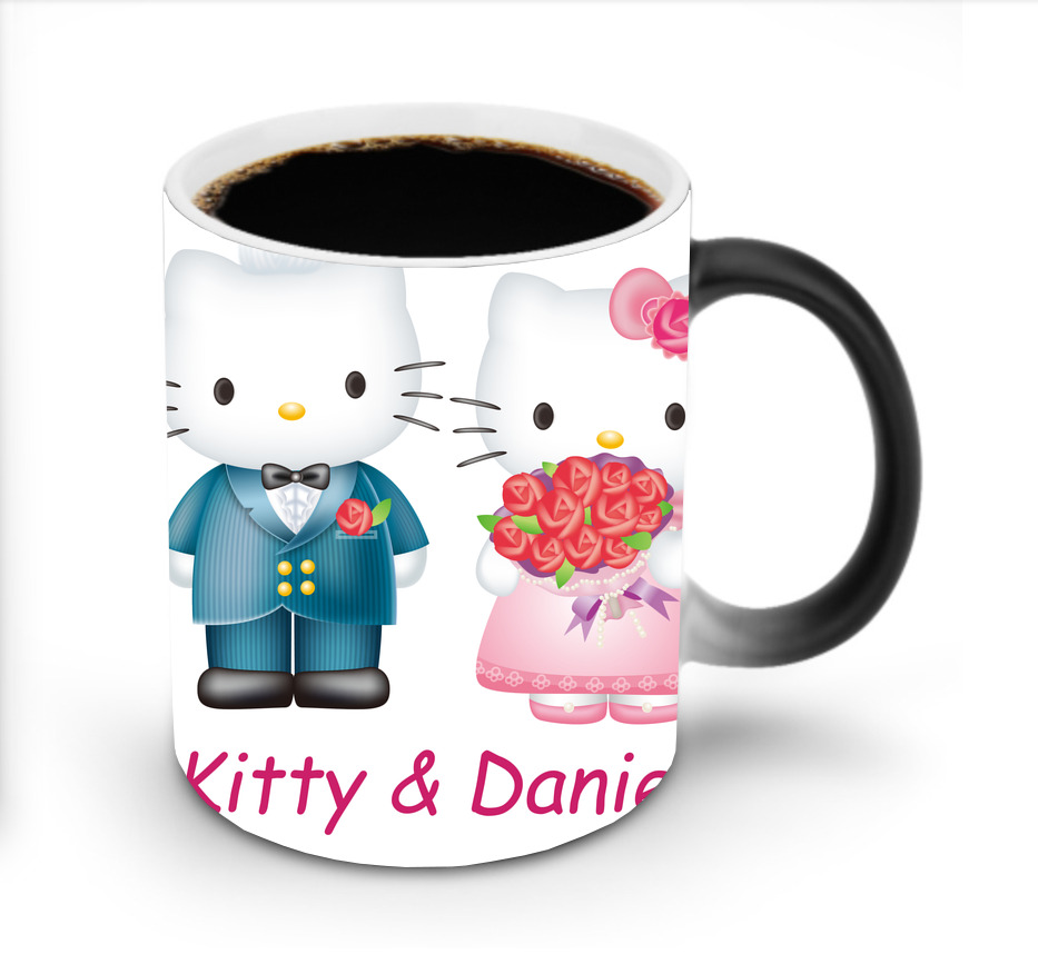 （画像用） Hello Kitty ハローキティ 温度変色マグカップ
