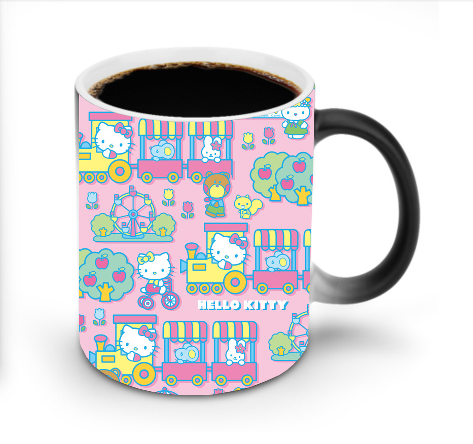 （画像用） Hello Kitty ハローキティ 温度変色マグカップ