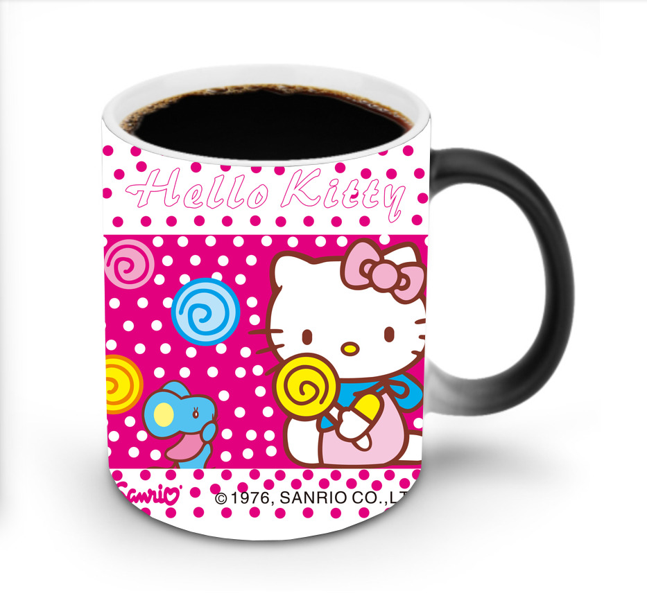 （画像用） Hello Kitty ハローキティ 温度変色マグカップ