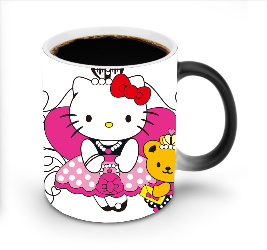 （画像用） Hello Kitty ハローキティ 温度変色マグカップ