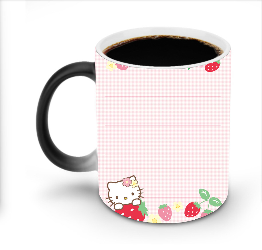 （画像用） Hello Kitty ハローキティ 温度変色マグカップ