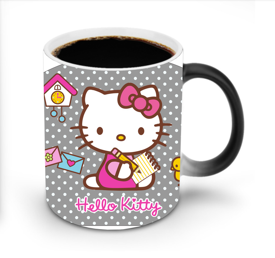 （画像用） Hello Kitty ハローキティ 温度変色マグカップ