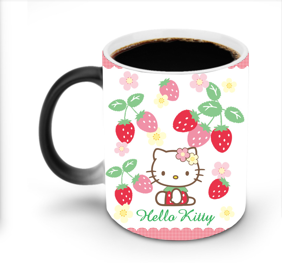 （画像用） Hello Kitty ハローキティ 温度変色マグカップ
