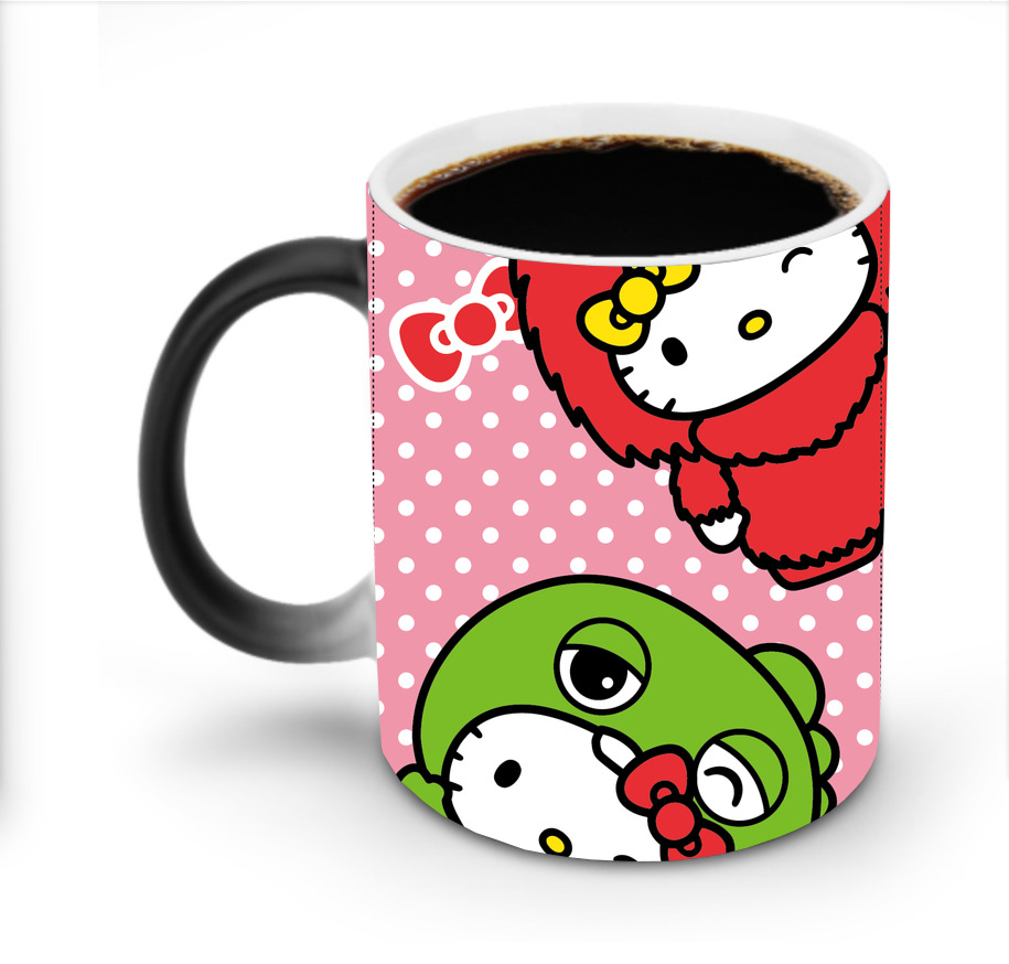 （画像用） Hello Kitty ハローキティ 温度変色マグカップ