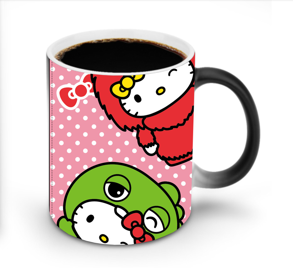 （画像用） Hello Kitty ハローキティ 温度変色マグカップ