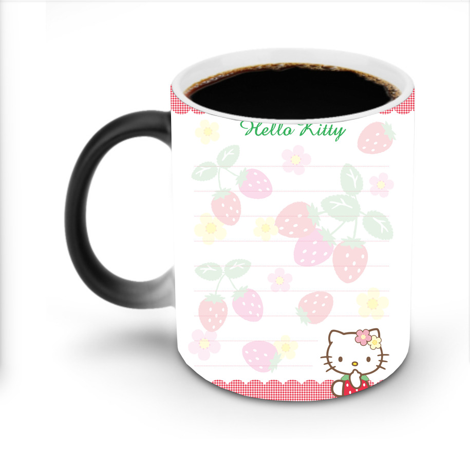（画像用） Hello Kitty ハローキティ 温度変色マグカップ