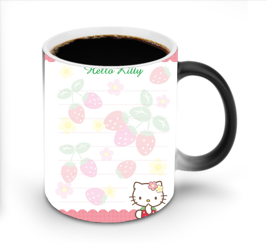 （画像用） Hello Kitty ハローキティ 温度変色マグカップ