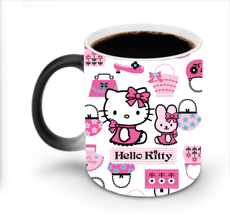 （画像用） Hello Kitty ハローキティ 温度変色マグカップ