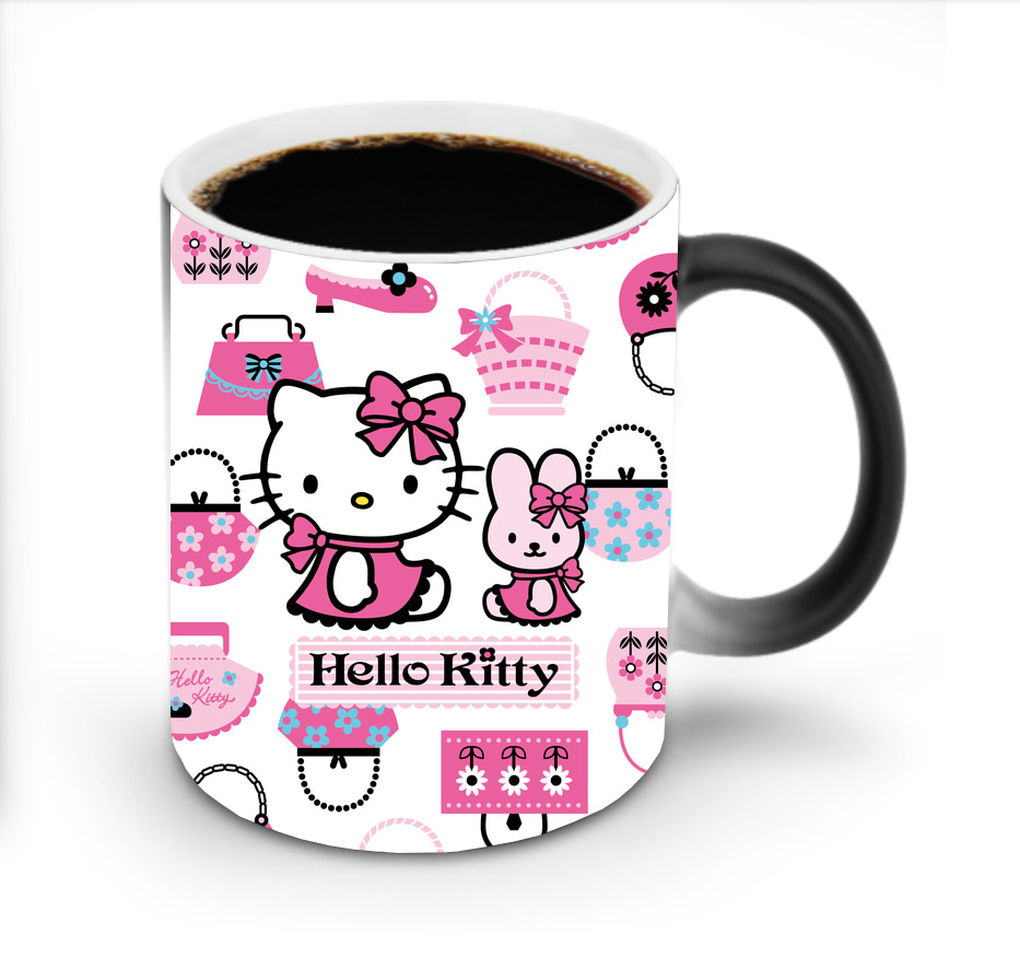 （画像用） Hello Kitty ハローキティ 温度変色マグカップ