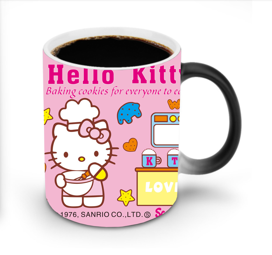 （画像用） Hello Kitty ハローキティ 温度変色マグカップ