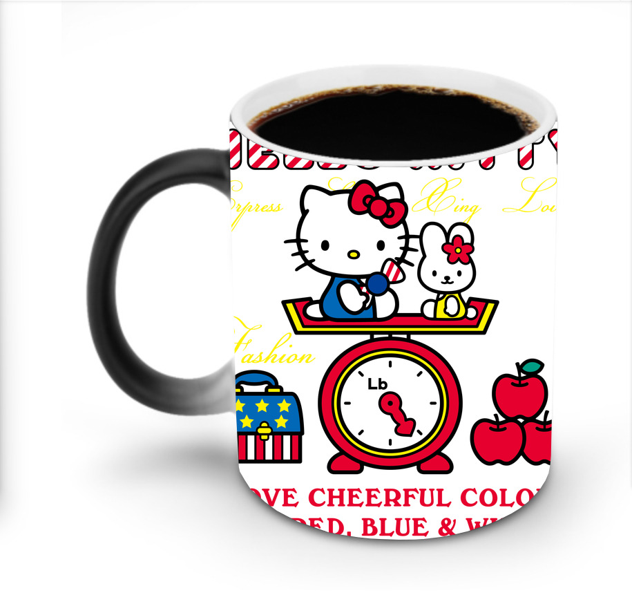 （画像用） Hello Kitty ハローキティ 温度変色マグカップ