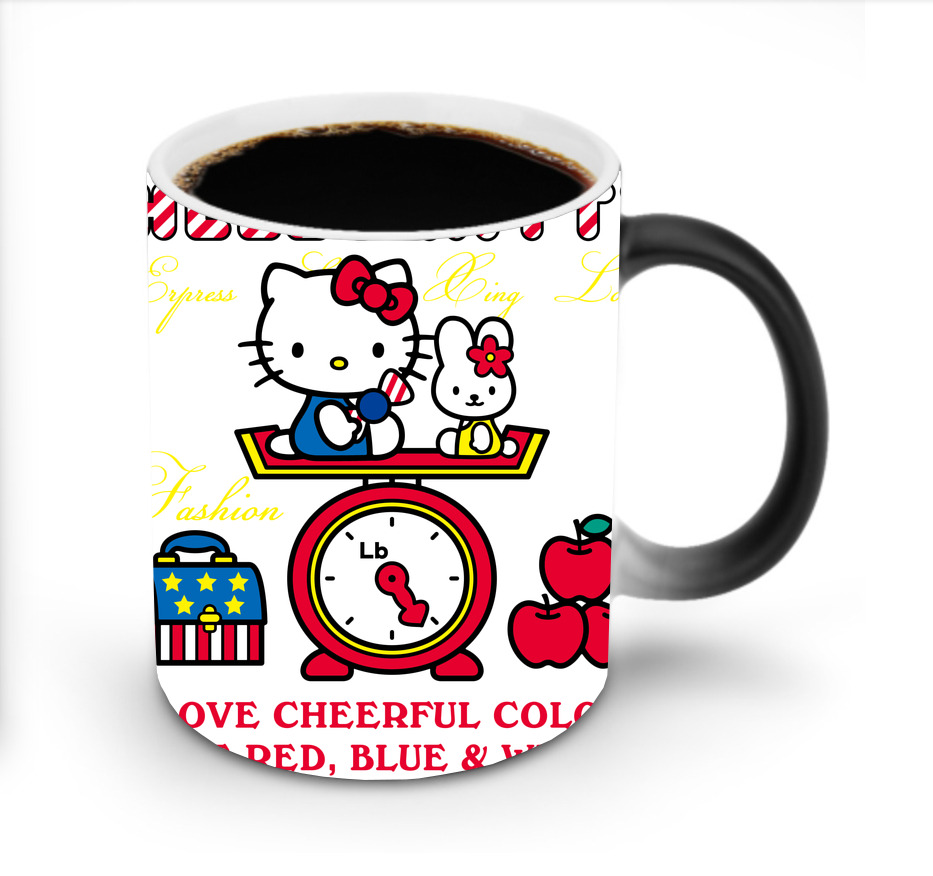 （画像用） Hello Kitty ハローキティ 温度変色マグカップ