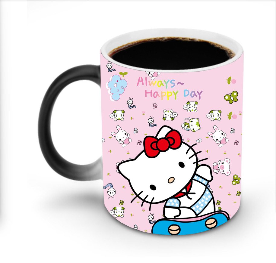 （画像用） Hello Kitty ハローキティ 温度変色マグカップ