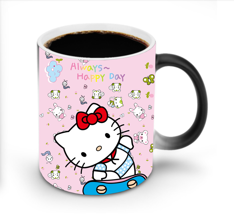 （画像用） Hello Kitty ハローキティ 温度変色マグカップ