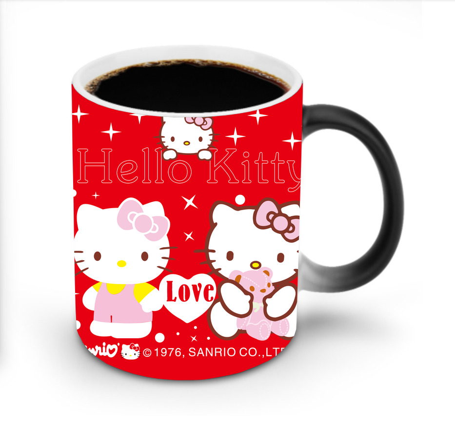（画像用） Hello Kitty ハローキティ 温度変色マグカップ
