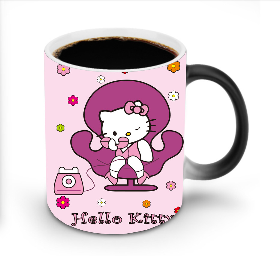 （画像用） Hello Kitty ハローキティ 温度変色マグカップ