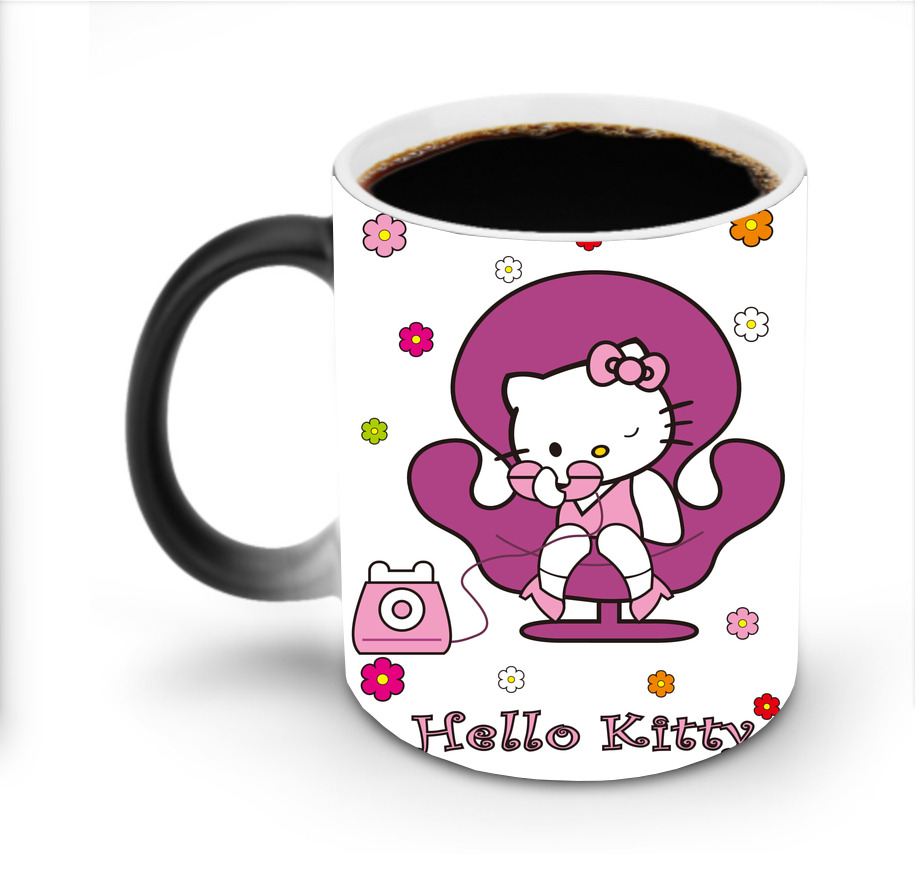 （画像用） Hello Kitty ハローキティ 温度変色マグカップ